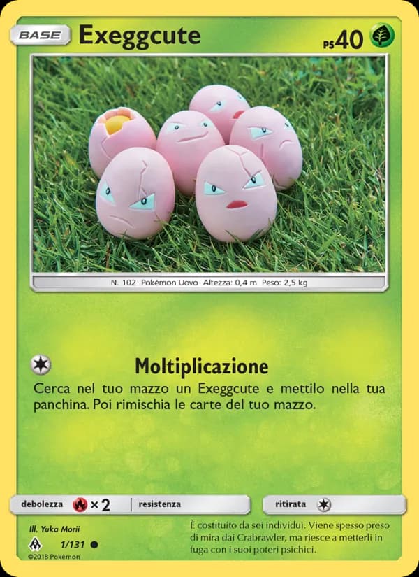 Exeggcute card in Italian