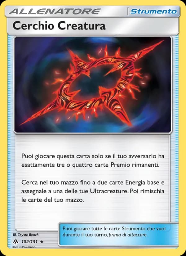 Cerchio Creatura card in Italian