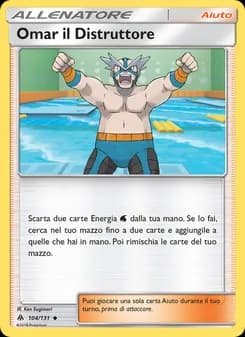 Omar il Distruttore card in Italian