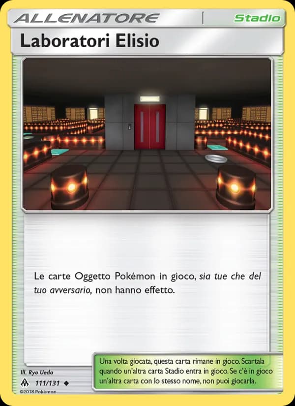 Laboratori Elisio card in Italian