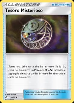 Tesoro Misterioso card in Italian