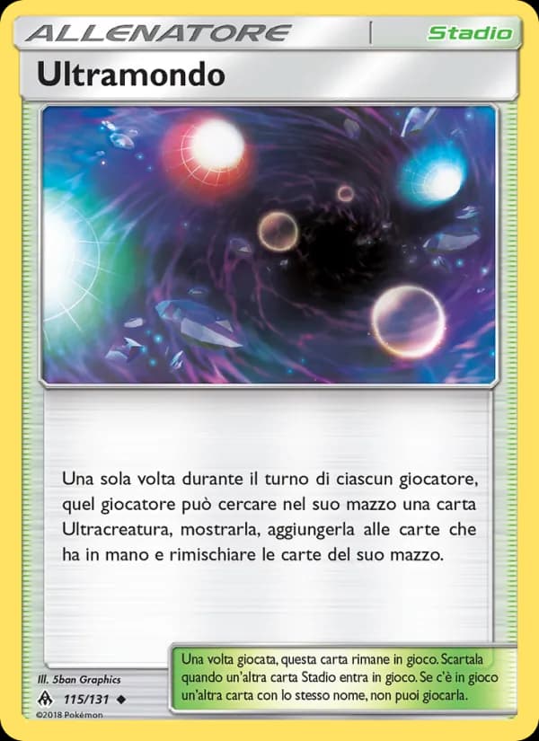Ultramondo card in Italian