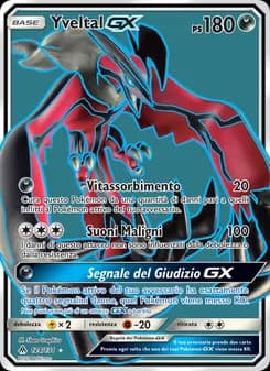 Yveltal GX card in Italian