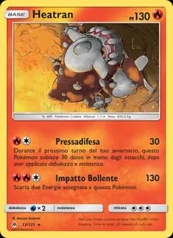 Heatran card in Italian