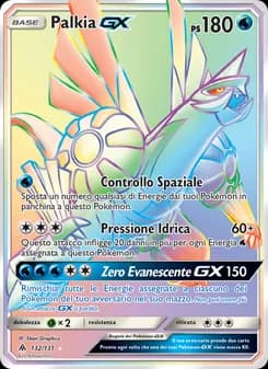 Palkia GX card in Italian