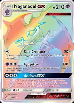 Naganadel GX card in Italian