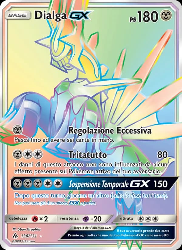 Dialga GX card in Italian