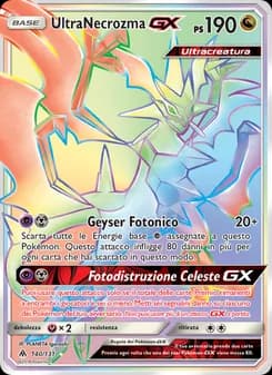 UltraNecrozma GX card in Italian