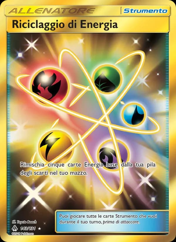 Riciclaggio di Energia card in Italian