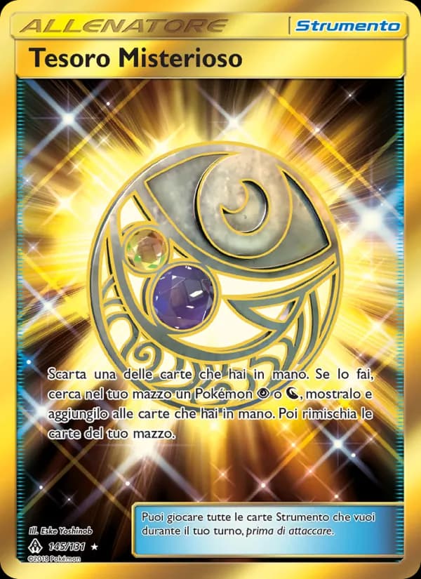 Tesoro Misterioso card in Italian