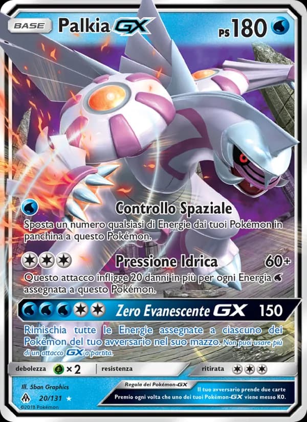 Palkia GX card in Italian