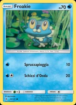Froakie card in Italian