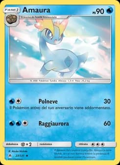 Amaura card in Italian