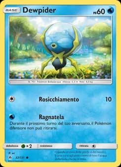 Dewpider card in Italian