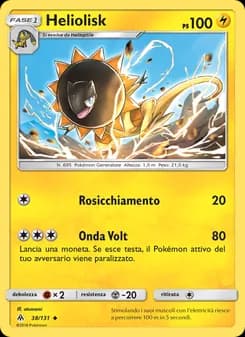 Heliolisk card in Italian