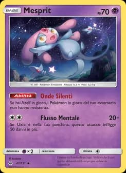 Mesprit card in Italian