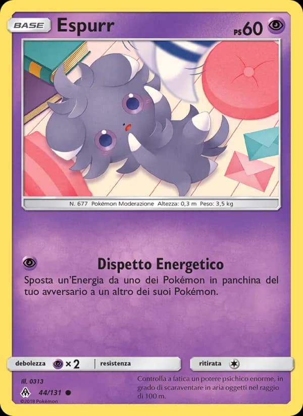Espurr card in Italian