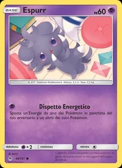 Espurr card in Italian