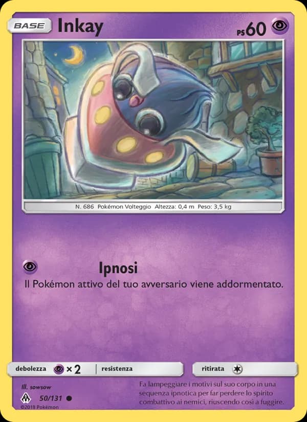 Inkay card in Italian