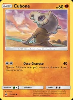 Cubone card in Italian