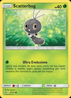 Scatterbug card in Italian