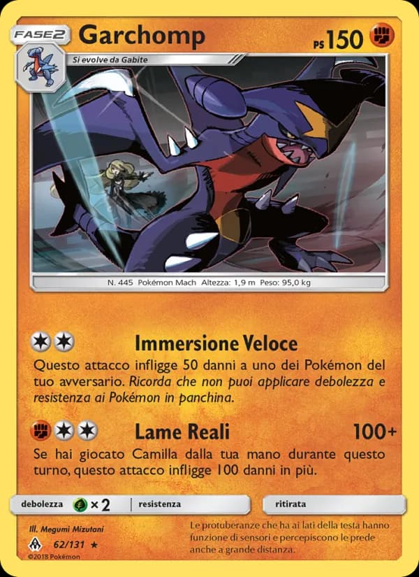Garchomp card in Italian