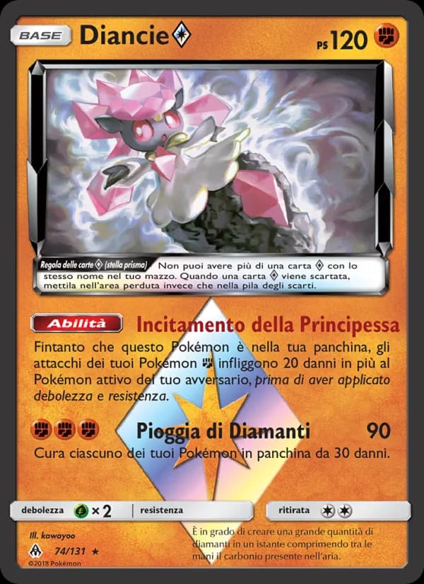 Diancie ◇ card in Italian
