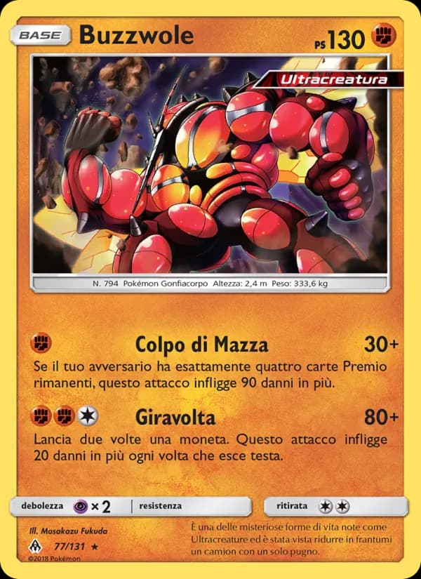 Buzzwole card in Italian