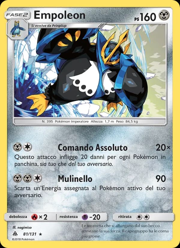 Empoleon card in Italian