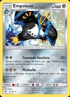 Empoleon card in Italian