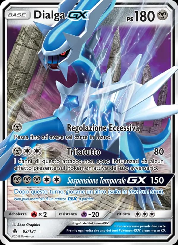 Dialga GX card in Italian