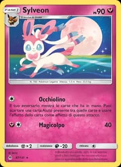 Sylveon card in Italian
