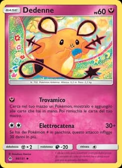 Dedenne card in Italian