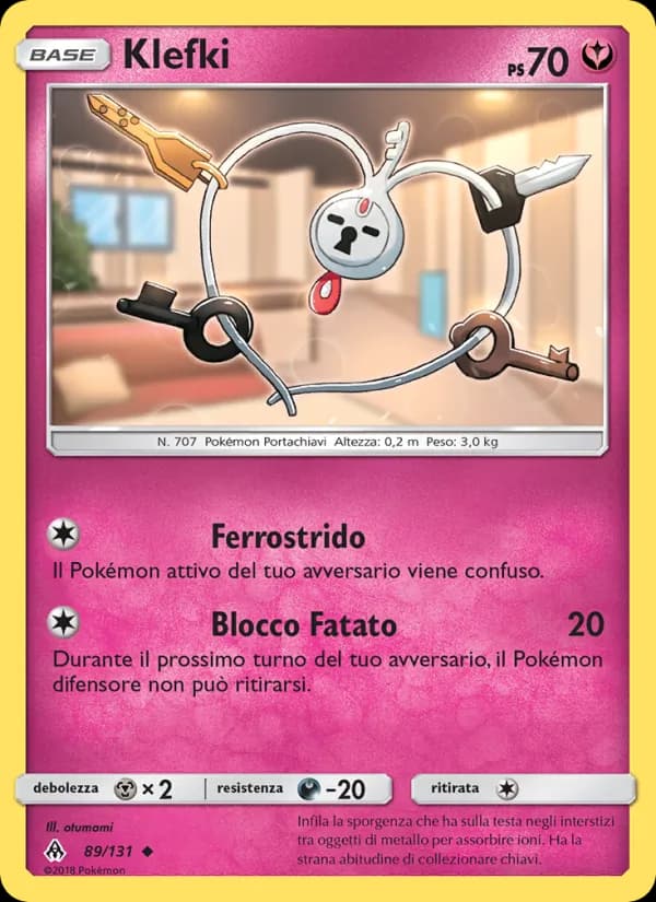 Klefki card in Italian