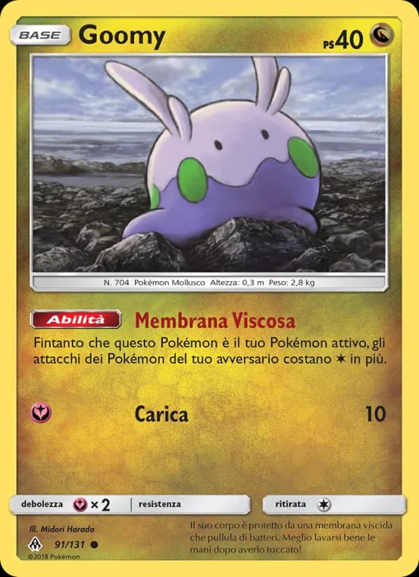 Goomy card in Italian