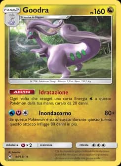 Goodra card in Italian