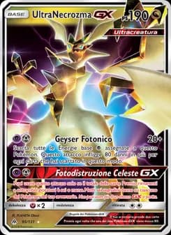 UltraNecrozma GX card in Italian