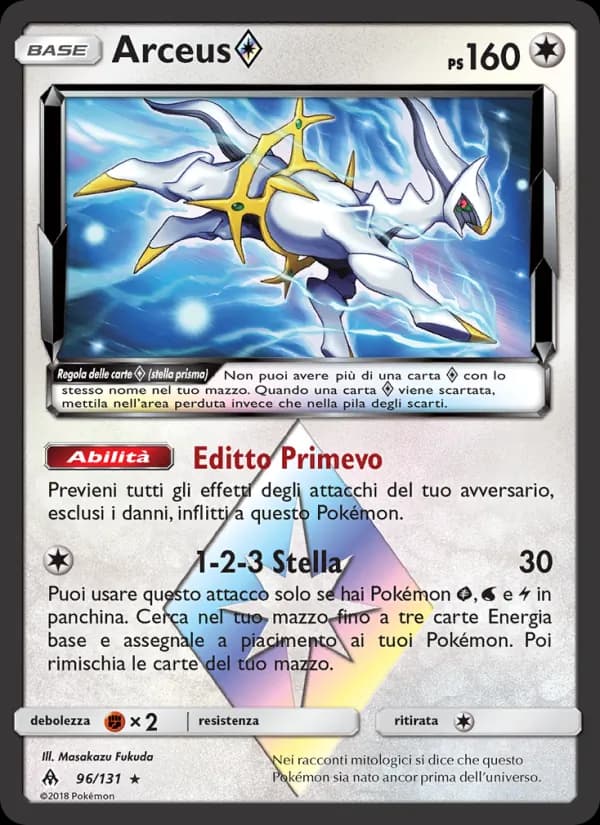 Arceus ◇ card in Italian