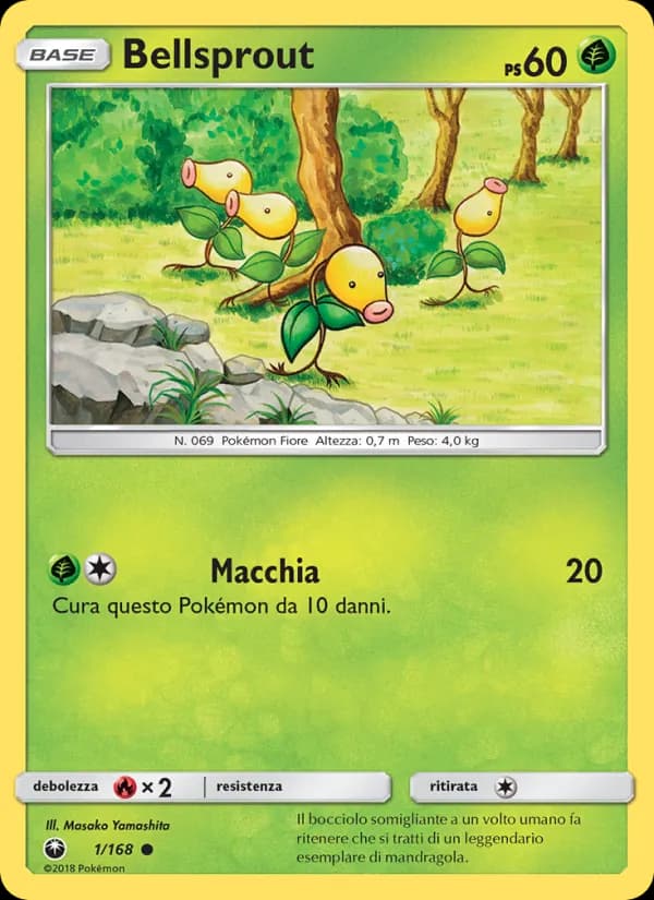 Bellsprout card in Italian