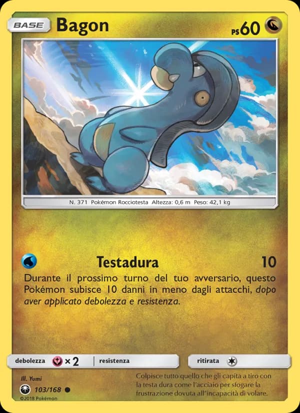 Bagon card in Italian