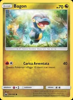 Bagon card in Italian
