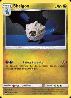 Shelgon card in Italian