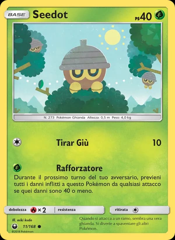 Seedot card in Italian