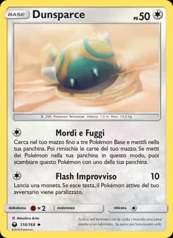 Dunsparce card in Italian