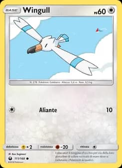 Wingull card in Italian