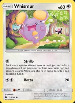Whismur card in Italian