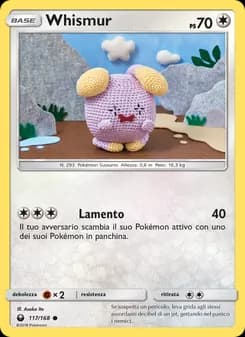 Whismur card in Italian
