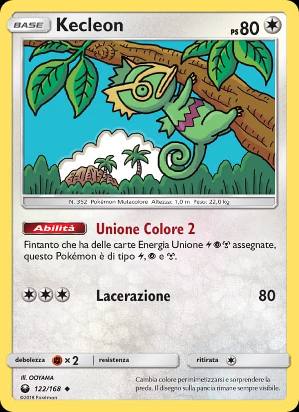 Kecleon card in Italian