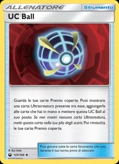 UC Ball card in Italian