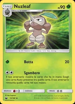 Nuzleaf card in Italian